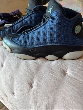 Nike Jordan Dark Navy and Black Retro Basketball Shoes